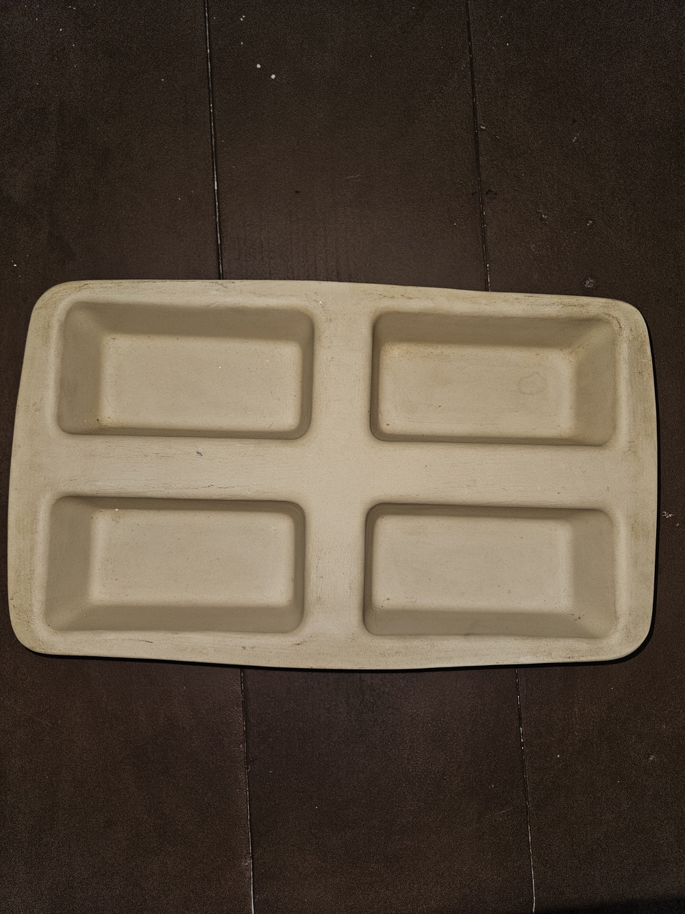 Pampered Chef Family Heritage Collection Mini 4-Loaf Stoneware Baking Pan